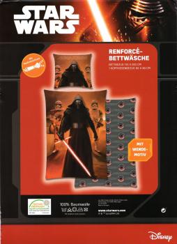 Bettwäsche Star Wars - Kylo Ren - 135 x 200 cm + 80 x 80 cm - Baumwolle - Renforcé